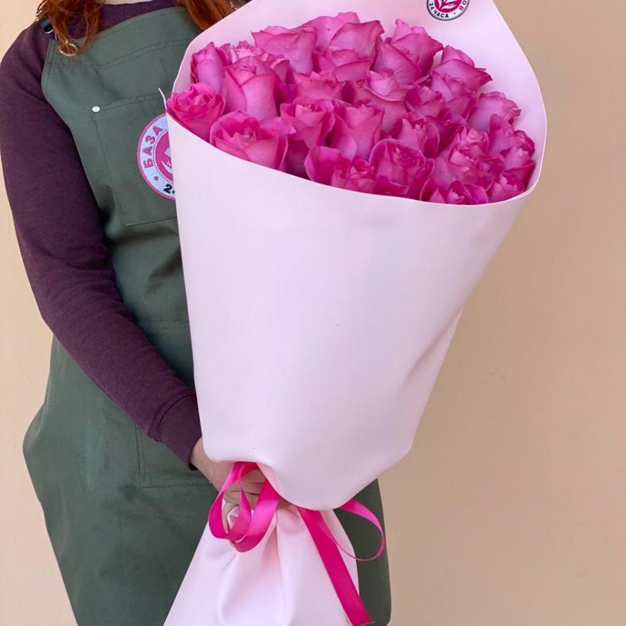 Букеты из розовых роз 70 см (Эквадор) №  178464