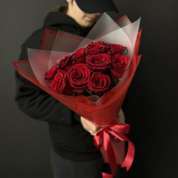 Букеты из красных роз 40 см (Эквадор) артикул букета  179088