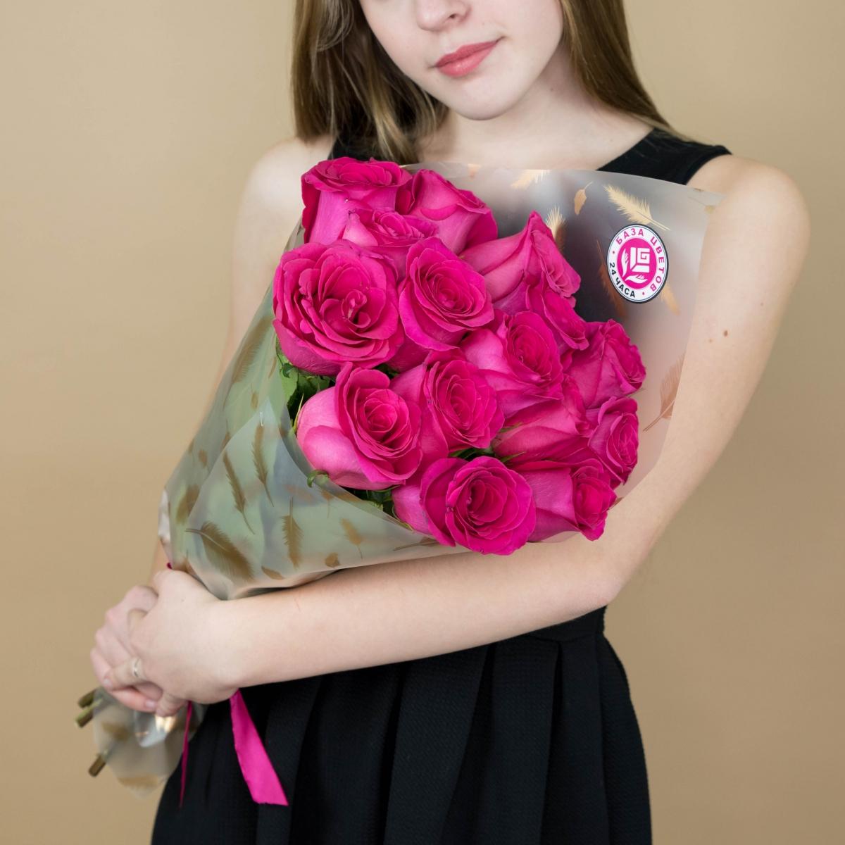 Букет из розовых роз 15 шт 40 см (Эквадор) articul - 83616