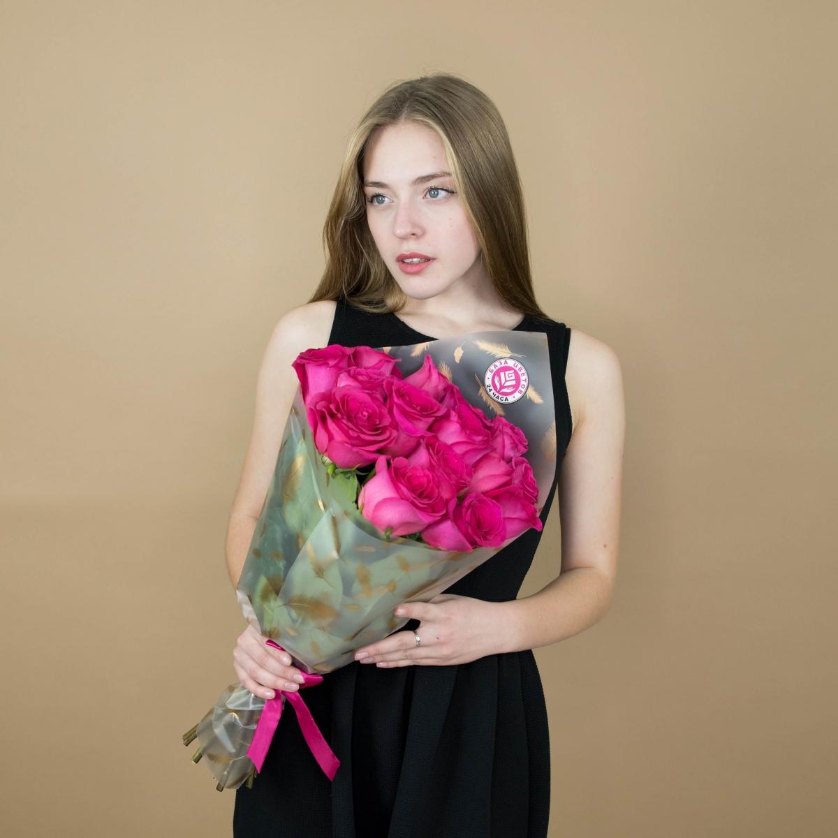 Букет из розовых роз 15 шт 40 см (Эквадор) articul - 83616