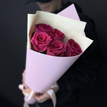 Букеты из розовых роз 40 см (Эквадор) №  84552